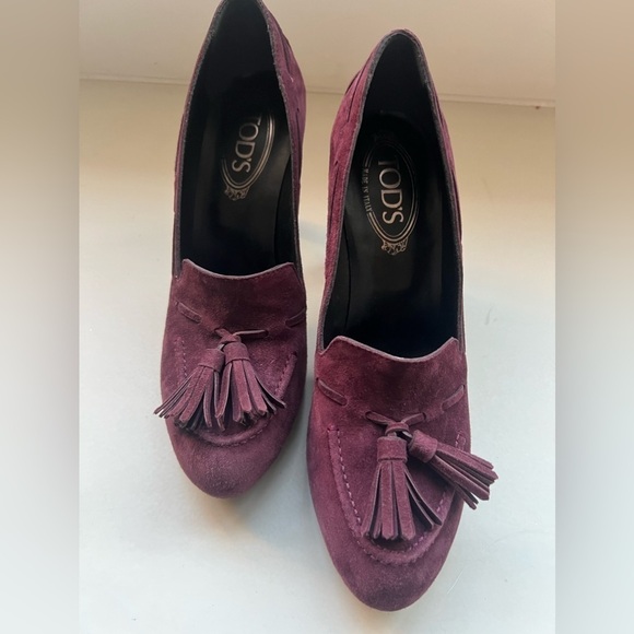 Tod’s purple suede pumps ! Brand New - Picture 3 of 10